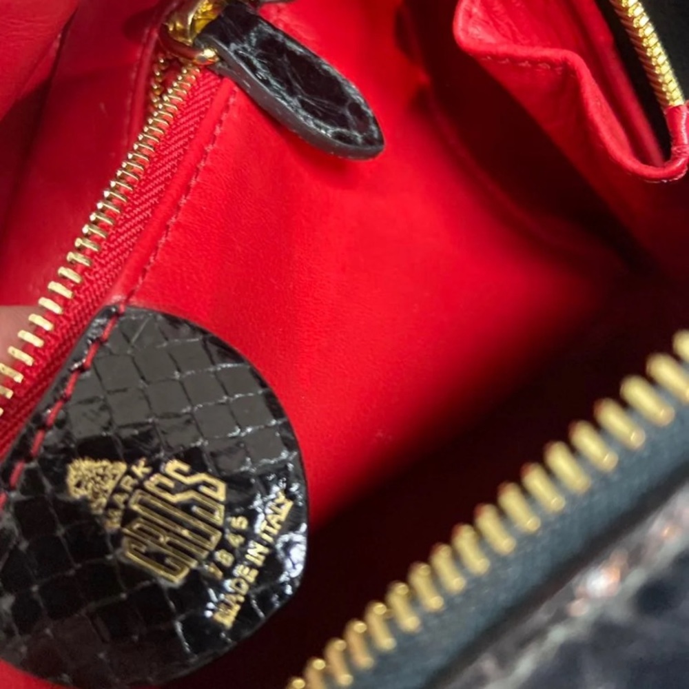 Mark Cross Laura Python HandBag - Picture 10 of 12